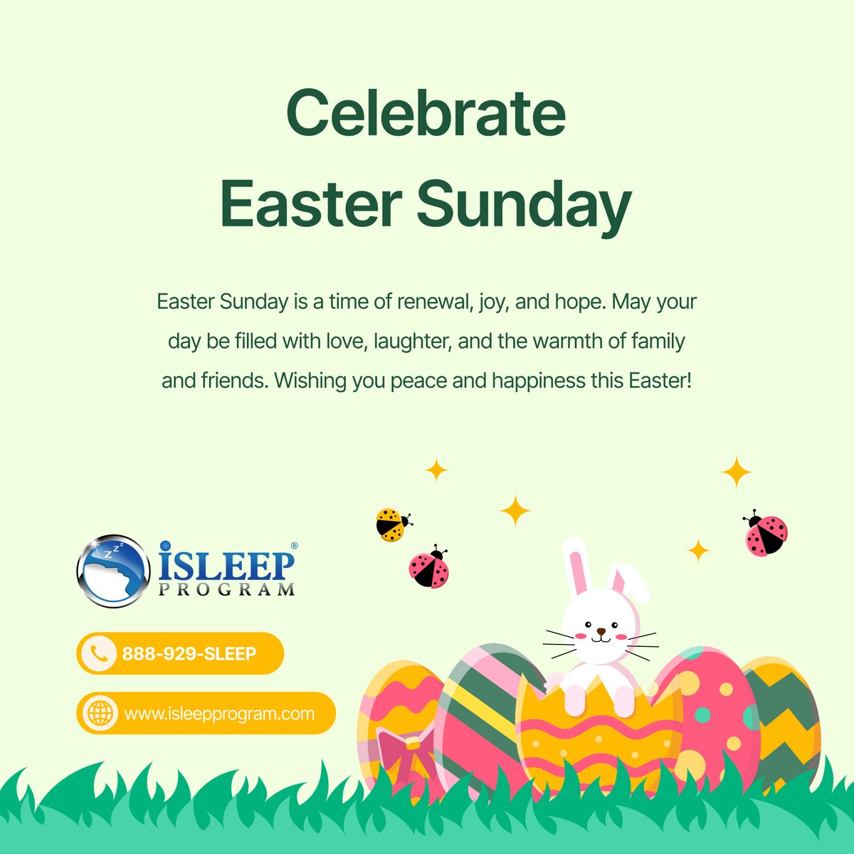 isleepprog's tweet photo. Easter reminds us of new beginnings, love, and togetherness. May your day be filled with cherished moments, sweet treats, and the company of loved ones. Wishing you a joyful and blessed Easter! 

#EasterSunday #EasterJoy #FamilyTime https://t.co/z3UPJzKtWf