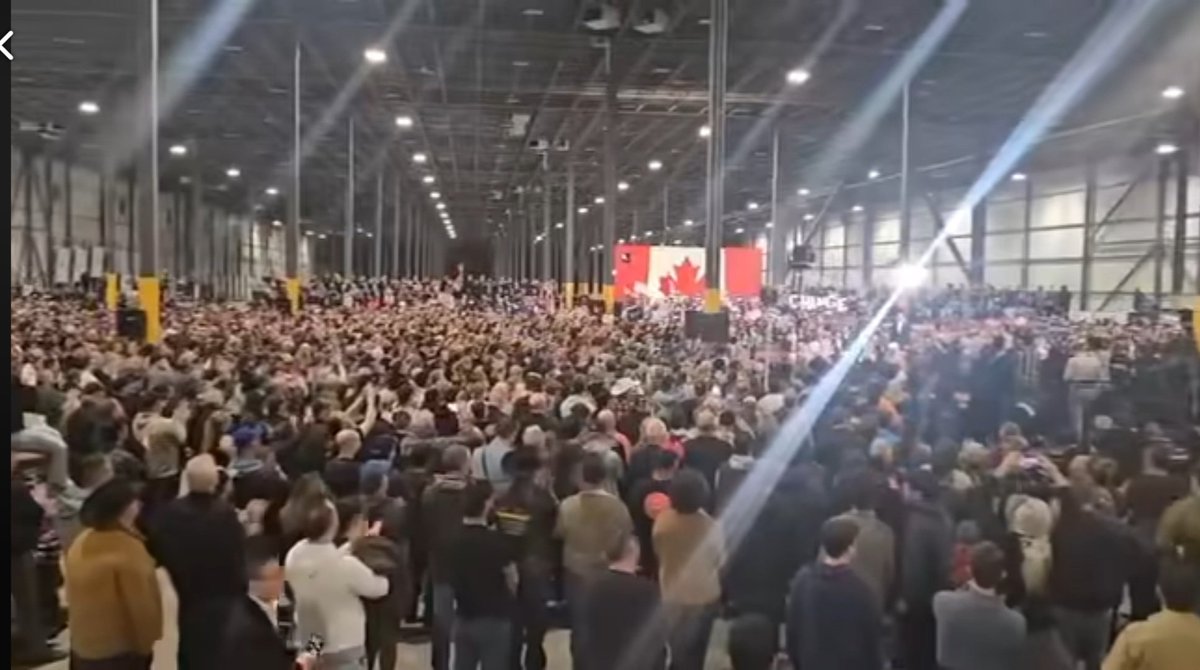 JustSayinYYC's tweet photo. @MarkJCarney #Edmonton @PierrePoilievre rally tonight.  Go crawl back in your hole and go away.  #bluewave https://t.co/ogurgXDYTN