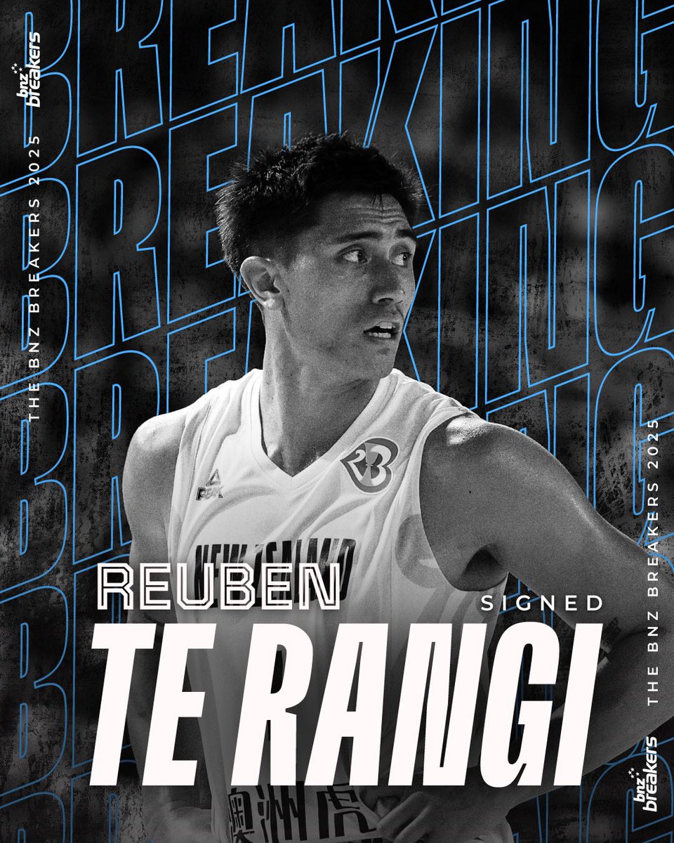 Reuben Te Rangi is back in black.

A proven winner, a fierce competitor, and one of ours.
The former champion returns to Auckland on a two-year deal.

Let’s run it back. 💥 #BreakersNation #NBL26 #BackInBlack