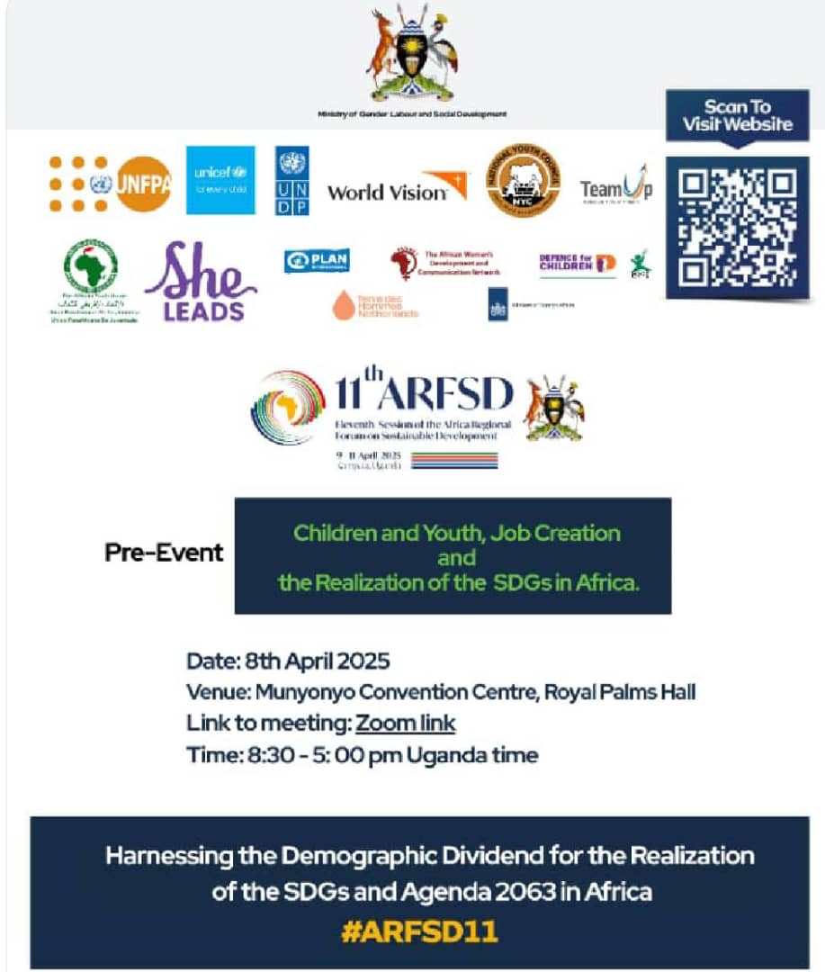 kagoya Resty (@rest26227) on Twitter photo Empowering Africa's future: Exploring job creation strategies for children & youth to accelerate SDG progress. Join the conversation today by <a href="/GYWVoiceBugiri/">Bugiri She leads GYW Voice.</a> <a href="/mucobadi/">MUCOBADI</a> <a href="/UNFPA/">UNFPA</a> <a href="/WorldVisionUg/">World Vision Uganda</a> <a href="/PlanUganda/">Plan International Uganda</a> <a href="/FemnetProg/">FEMNET</a> <a href="/ECPAT/">ECPAT International</a> <a href="/tdhnl_africa/">TdH-NL Africa 🧡</a> at the #ARFSD11 side event at <a href="/spekeresort/">Speke Resort Munyonyo</a> Empowering Africa's future: Exploring job creation strategies for children & youth to accelerate SDG progress. Join the conversation today by <a href="/GYWVoiceBugiri/">Bugiri She leads GYW Voice.</a> <a href="/mucobadi/">MUCOBADI</a> <a href="/UNFPA/">UNFPA</a> <a href="/WorldVisionUg/">World Vision Uganda</a> <a href="/PlanUganda/">Plan International Uganda</a> <a href="/FemnetProg/">FEMNET</a> <a href="/ECPAT/">ECPAT International</a> <a href="/tdhnl_africa/">TdH-NL Africa 🧡</a> at the #ARFSD11 side event at <a href="/spekeresort/">Speke Resort Munyonyo</a>