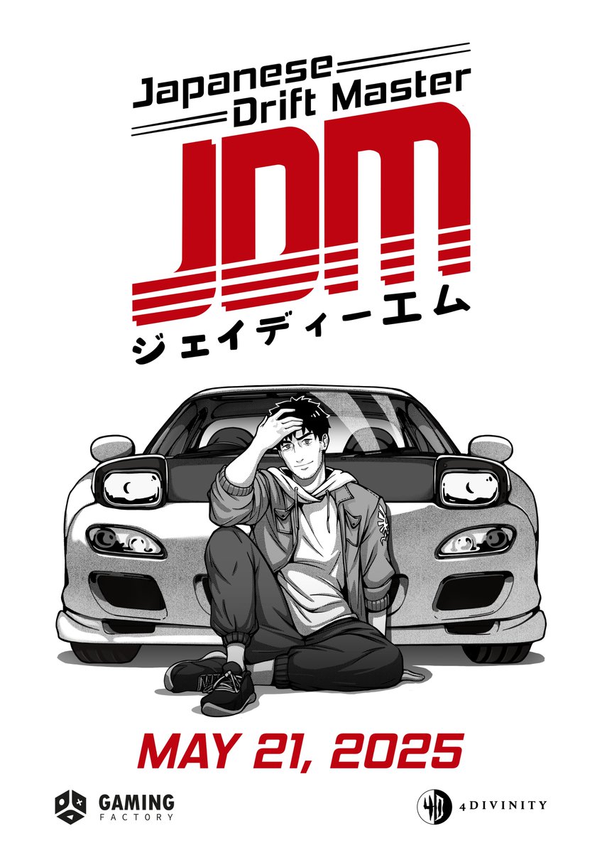 4DivinityGames's tweet photo. As a nod to the iconic Japanese street racing manga series, Initial D was one of the inspirations for JDM with this nostalgic 200s art style.

JDM: Japanese Drift Master drops on May 21, 2025!
https://t.co/AzXJUyLN2H

#JapaneseDriftMaster #InitialD #GamingFactory #4Divinity https://t.co/ZTvtmQP1BG