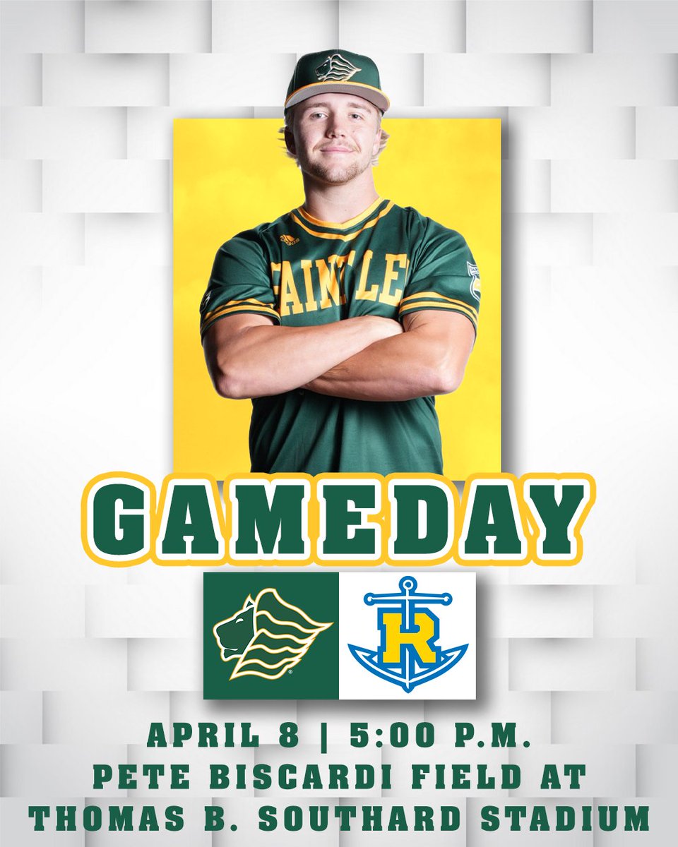 𝑮𝑨𝑴𝑬𝑫𝑨𝒀!

@saintleobase hosts Rollins in non-conference action tonight!

🆚 Rollins
⏲️5 p.m.
📍 Pete Biscardi Field 
📽️bit.ly/4eesHme
📊bit.ly/2MGCgCk
🎟️bit.ly/4gePLmY

#GOLIONS 🦁 | #SAINTLEO1PRIDE 🦁