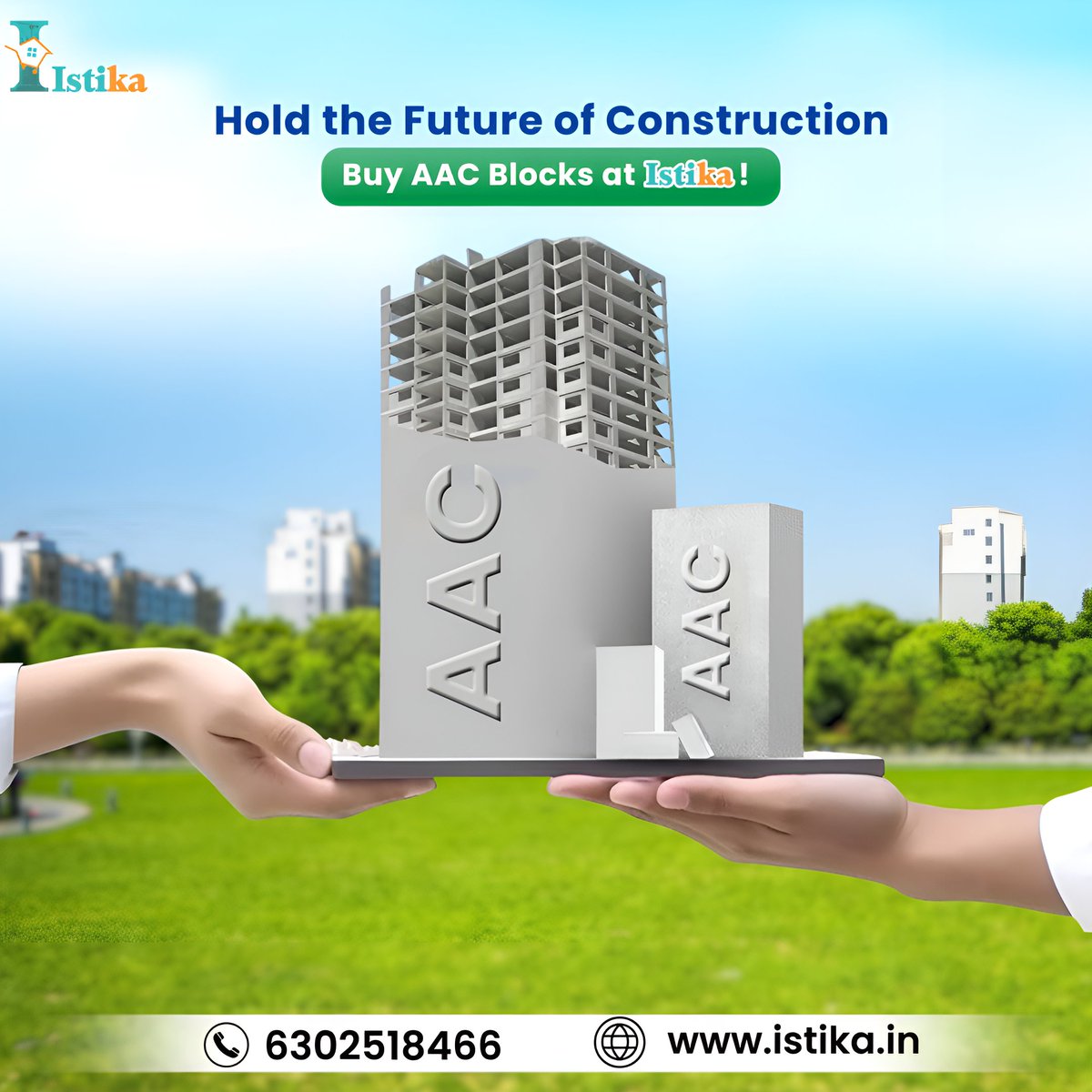 Istika_India's tweet photo. 🚧 Build faster. Build smarter.
🧱 Choose AAC Blocks from Istika – lightweight, durable &amp; eco-friendly!

✅ Perfect for modern construction
🌐 Order now: https://t.co/AUJWcp6ou3
📞 6302518466

#AACBlocks #Istika #ConstructionMaterials #CivilEngineering #strongbricks https://t.co/RE2vj8Vsh1