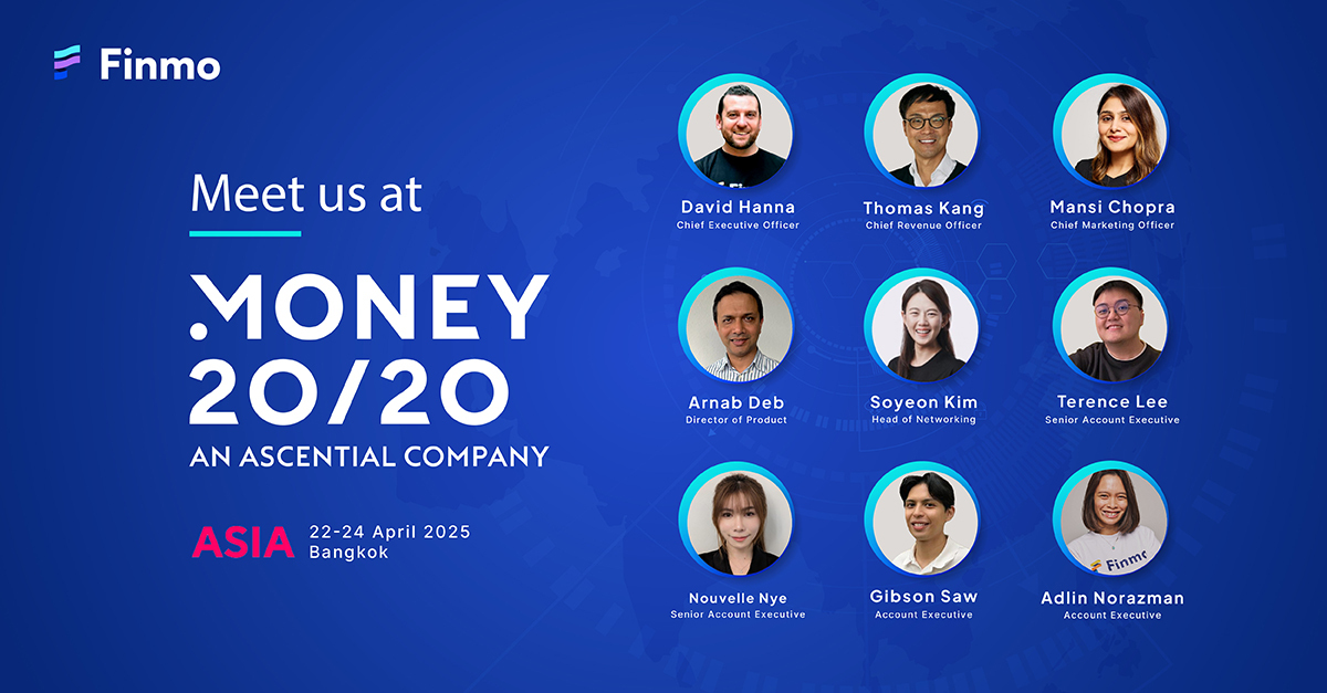 Finmo_net's tweet photo. 🚀 Heading to #Money2020Asia in Bangkok? Meet the #Finmo team driving smarter treasury solutions! 💡

Let’s talk payments, liquidity &amp; the future of finance.
📅 Book a chat: https://t.co/QiiT8tPzzW

#BeyondPayments #Money2020 #FintechGate https://t.co/9O04Ozwq9q