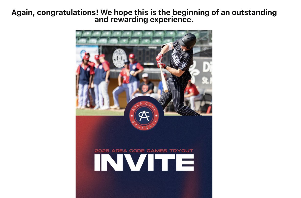 <a href="/ACBaseballGames/">Area Code Baseball</a> Thank you for the opportunity once again! 🙏🏻