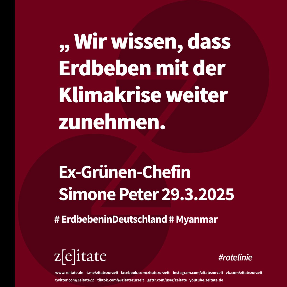 Zeitate22's tweet photo. #Erdbeben #klimawandel #rotelinie #simonepeter #grüne #zeitate #Myanmar https://t.co/xaxkecbLAw