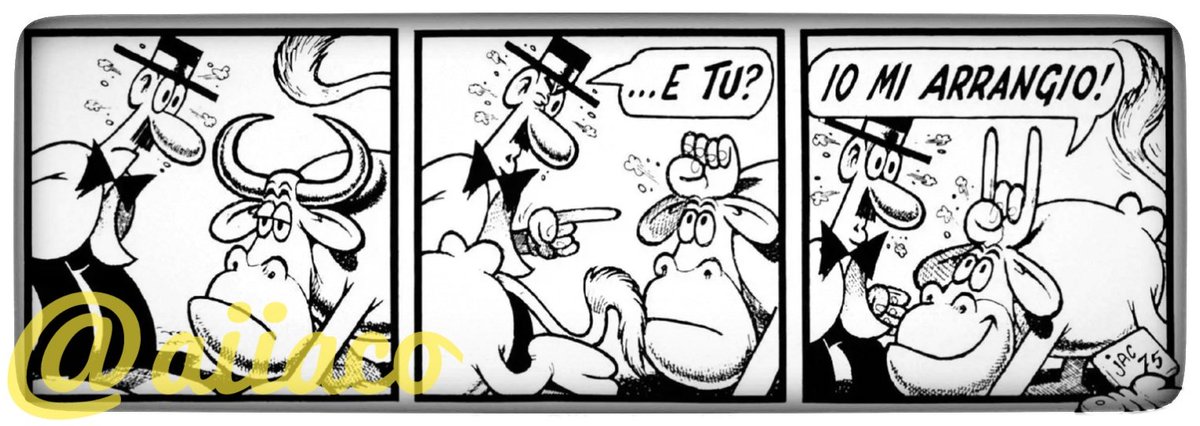 aiiaco's tweet image. Buongiorno #Jacofollowers

Primi segnali della #taskforce .

#Jacovitti #humour #nosense #8aprile