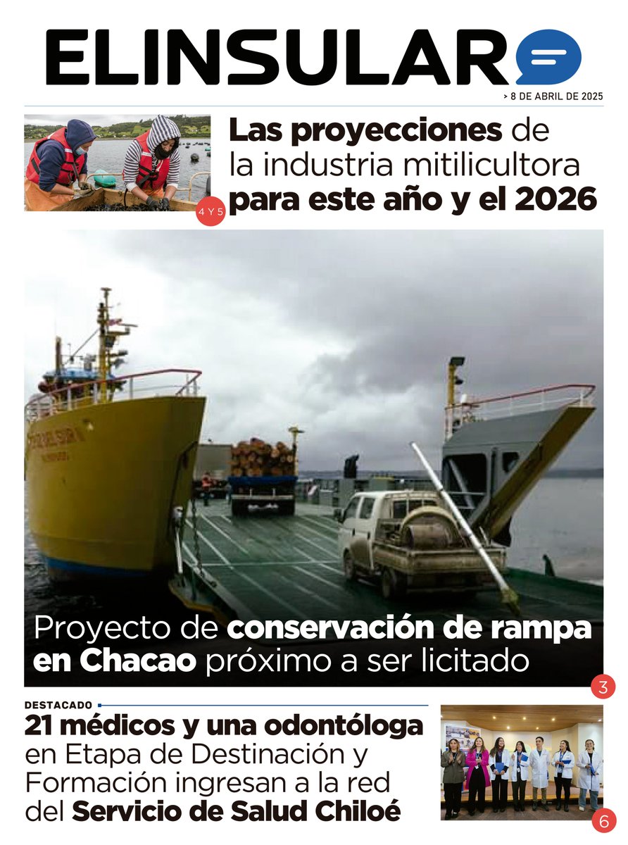Te invitamos a leer nuestra edición digital completa  📰 de hoy martes 8 de abril aquí  👉 elinsular.cl/papeldigital/