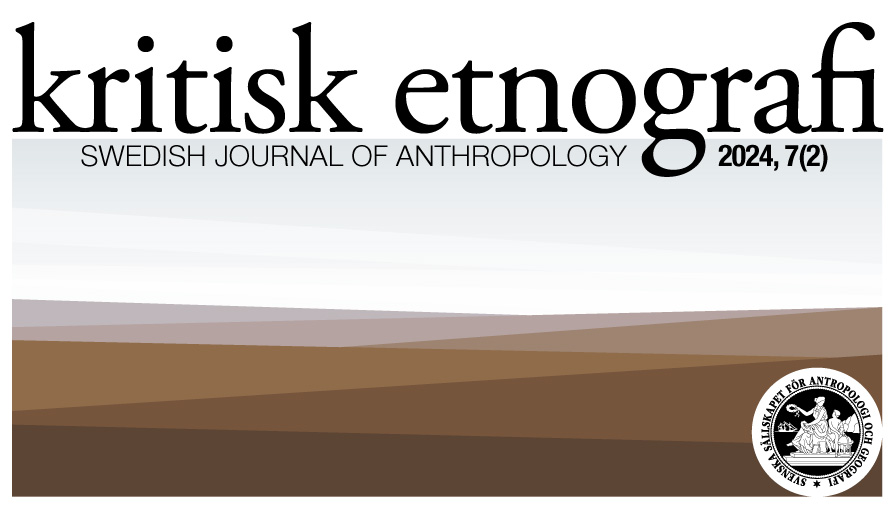 Sten Hagberg (@stenhagberg1) on Twitter photo kritisk etnografi – Swedish Journal of Anthropology 2024, 7(2), is now published. This Varia issue, that is, an open issue without a specific theme. #kritisketnografi is truly open access. Always. Everywhere. And for Everyone. kritisketnografi.se
<a href="/uppsalauni/">Uppsala universitet</a> <a href="/goteborgsuni/">Göteborgs universitet / University of Gothenburg</a> kritisk etnografi – Swedish Journal of Anthropology 2024, 7(2), is now published. This Varia issue, that is, an open issue without a specific theme. #kritisketnografi is truly open access. Always. Everywhere. And for Everyone. kritisketnografi.se
<a href="/uppsalauni/">Uppsala universitet</a> <a href="/goteborgsuni/">Göteborgs universitet / University of Gothenburg</a>