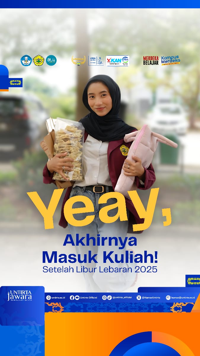 TODAY IS THE DAY!
Selamat pagi Sobat Jawara 🙌 gimana pagi ini? Udah terkumpul semangatnya? Share dong kehectican kalian di hari pertama ini! #Untirta #UntirtaJawara #UntirtaHITS  #KampusMerdeka #KampusMerdekaIndonesiaJaya #MerdekaBelajar instagram.com/reel/DIKpbOwzt…