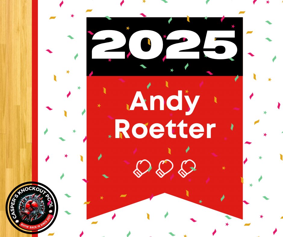 Casper’s Knockout Pool tweet media