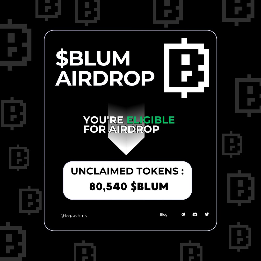 🚨 Last chance to join the Blum farming app and claim your airdrop! 💰⏳

Don’t miss out — it’s quick &amp; easy!

Join now 👇👇:
t.me/blum/app?start… 

#Crypto #Blum #Airdrop