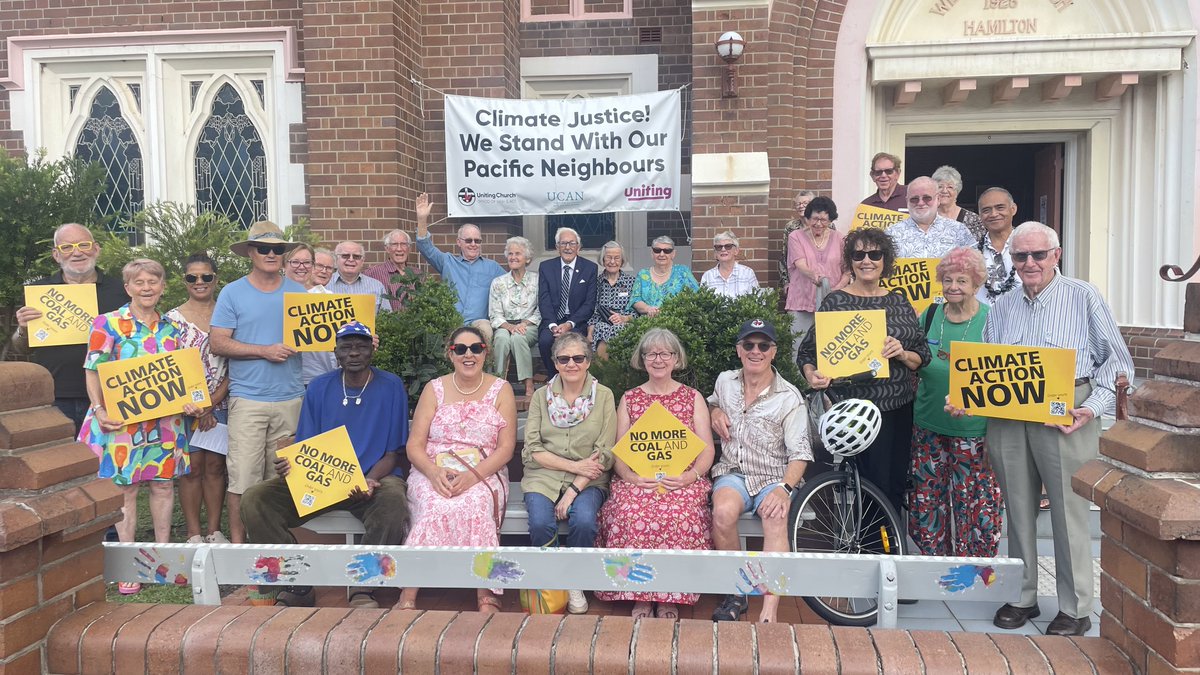 Australian Religious Response to Climate Change (@arrcc1) on Twitter photo Hamilton Uniting Church in the heart of coal country, Newcastle NSW. 
#Auspol2025 Hamilton Uniting Church in the heart of coal country, Newcastle NSW. 
#Auspol2025