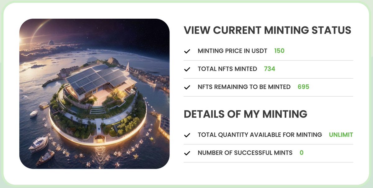 🚨 Ecovita’s Final Public Mint Is Ongoing!

Only 695 NFTs remain, and anyone can mint!
Hold an Ecovita NFT, earn Eco Points, and swap them for $ECOVITA tokens.
Don’t miss your chance to join the eco-friendly movement! 🌱

🔗 Mint Now: minting.ecovitaofficial.com

#Ecovita #NFTminting