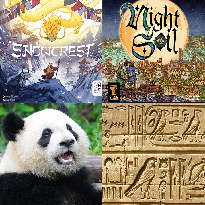 A few months ago we began our new mid-size strategy line with #Snowcrest and now we have #NightSoil coming to #Kickstarter!!
But what, oh what, could the next two be...? Here are some clues!! More to come :)