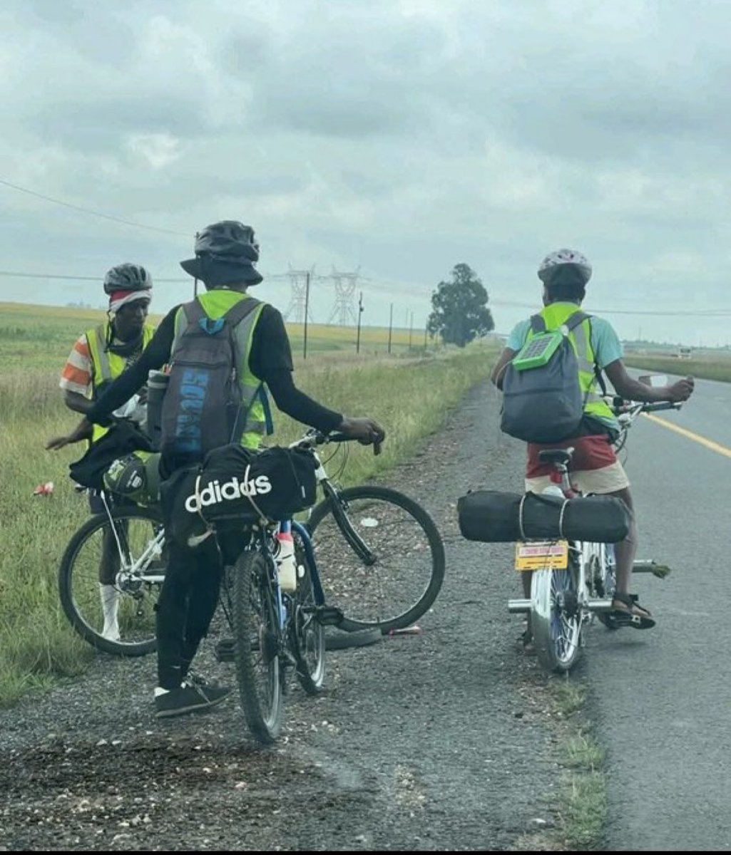 Karabo Marks and his team are riding from Burgersfort to Cape Town❤️🙏 This is more than a ride. It’s a movement.