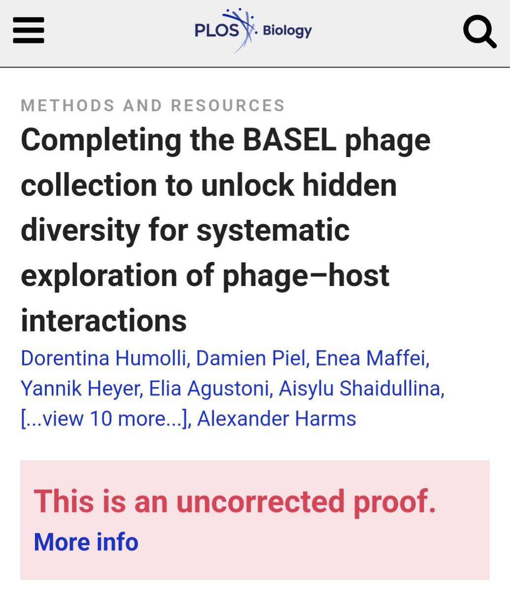 Alexander Harms (@aharms485) on Twitter photo And here it is, the completed BASEL collection finally published as early access in <a href="/PLOSBiology/">PLOS Biology</a> - see the thread for more details. 🤗🧬🎣 And here it is, the completed BASEL collection finally published as early access in <a href="/PLOSBiology/">PLOS Biology</a> - see the thread for more details. 🤗🧬🎣