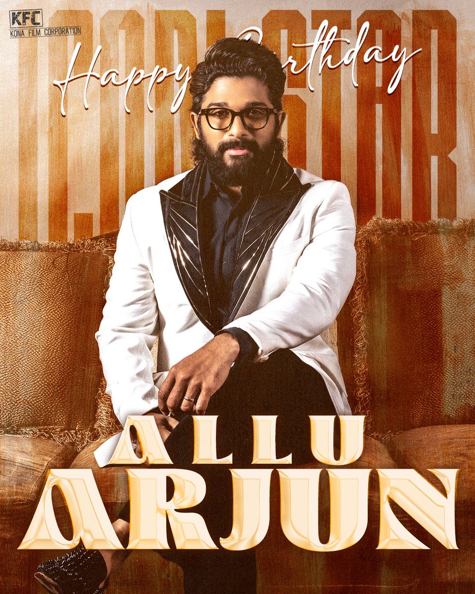 Kona Film Corporation (@konafilmcorp) on Twitter photo Happy Birthday to the phenomenal <a href="/alluarjun/">Allu Arjun</a>! 🎉✨
A true icon who continues to redefine cinema with talent, style, and passion. Wishing you a year ahead filled with even bigger milestones and success! 💫🔥
#HappyBirthdayAlluArjun Happy Birthday to the phenomenal <a href="/alluarjun/">Allu Arjun</a>! 🎉✨
A true icon who continues to redefine cinema with talent, style, and passion. Wishing you a year ahead filled with even bigger milestones and success! 💫🔥
#HappyBirthdayAlluArjun