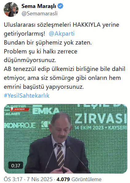 #YeşilSahtekarlık
#İklimZırvası