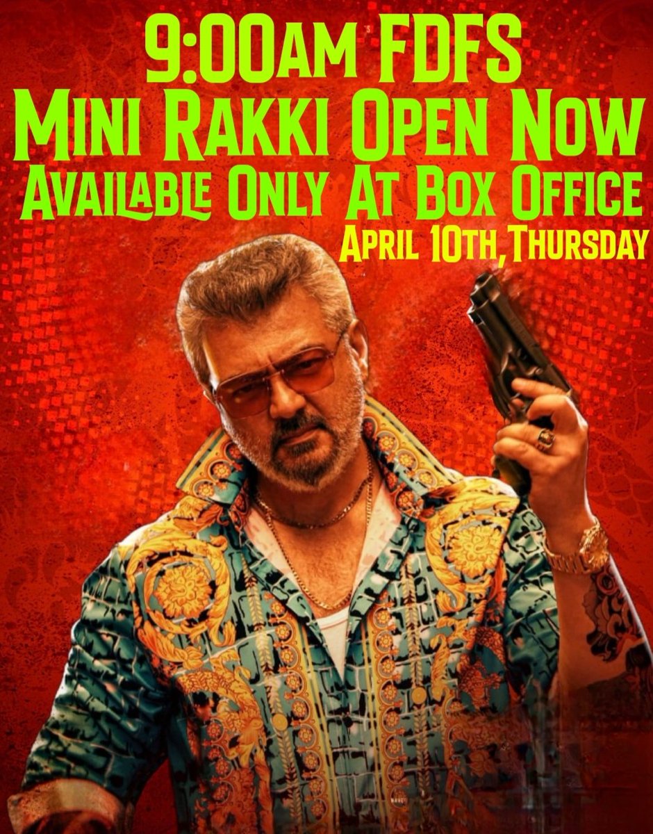 #GoodBadUgly FDFS Available Now <a href="/rakkicinemas/">Rakki Cinemas</a> - Box Office.