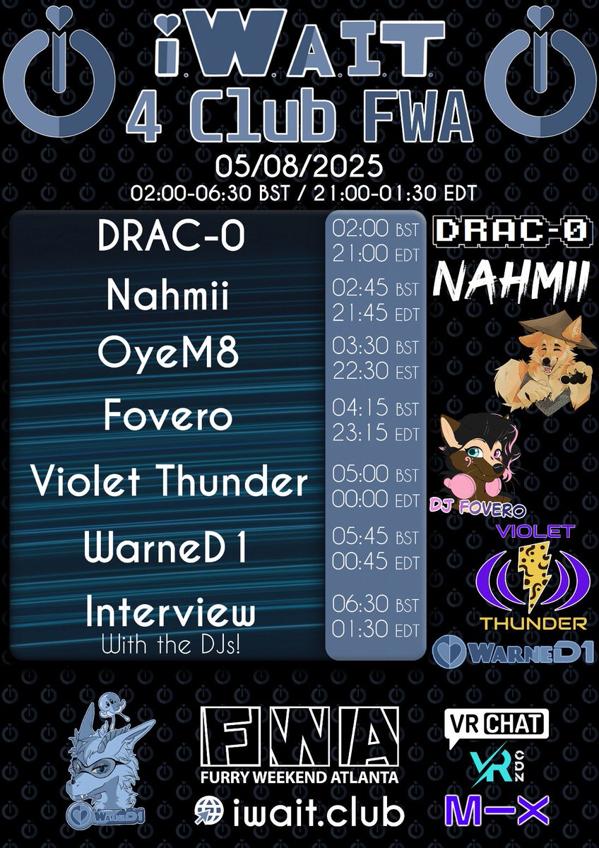 As I said more info to come well here's the schedule! This is so unreal to see