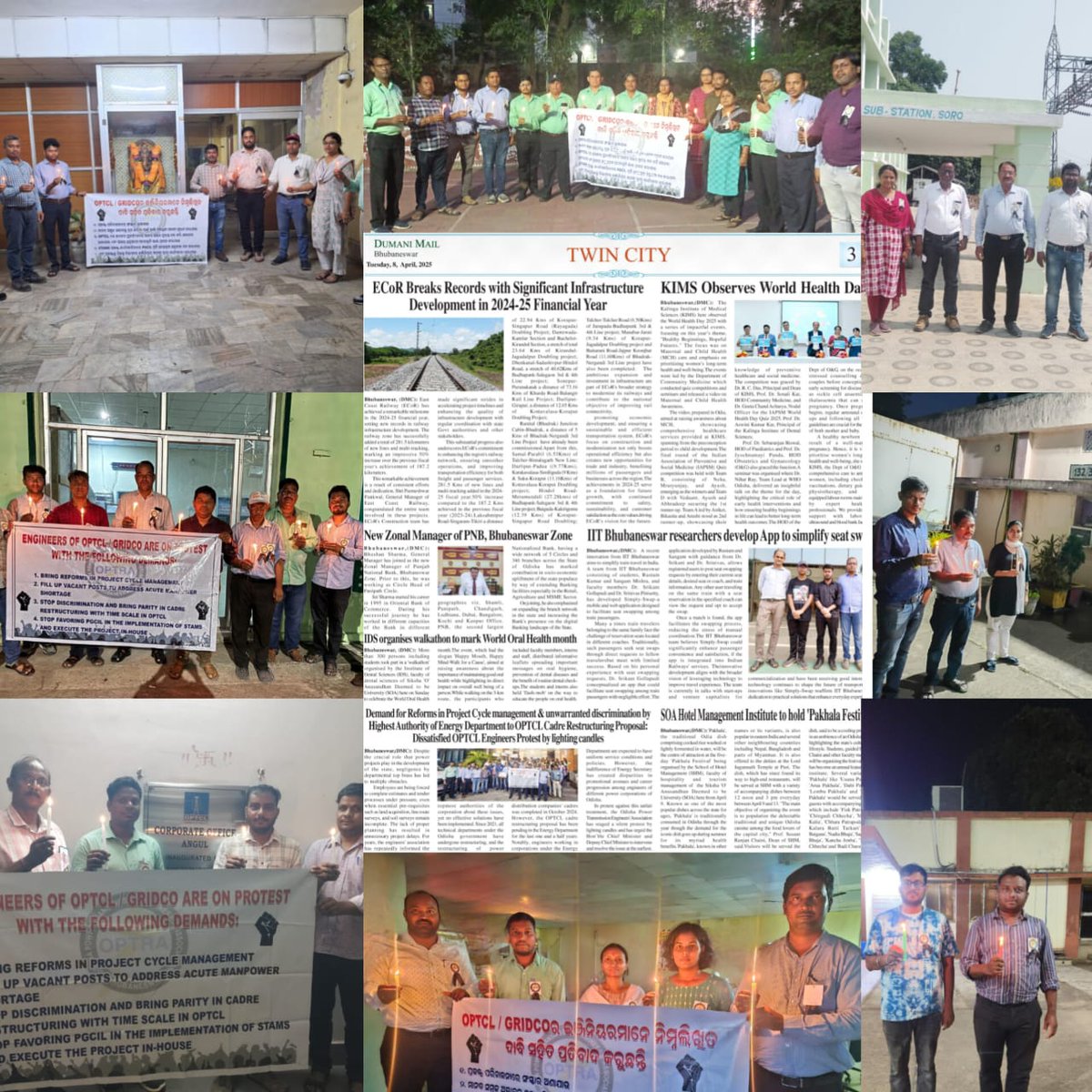 OPTRA_OPTCL's tweet photo. The silent protest of @OPTRA_OPTCL enters the sixth day, against the discrimination by @EnergyOdisha. 

Despite of the protest, the cadre restructuring proposal has been returned by the Energy Department, even though the principles adopted for the same are in line with approved restructuring of counterpart government engineering departments (such as energy, water resources, works, H & UD etc.) and  power distribution companies. It can only be termed unfortunate and apathetic.

@CMO_Odisha, @KVSinghDeo1, @SecyChief, @PMOIndia, @narendramodi, @AmitShah, @MinOfPower, @dpradhanbjp, @DC_Odisha,@otvkhabar, @otvnews, @kanak_news, @Kalingatv, @NEWS7Odia, @ArgusNews_in, @NandighoshaTV, @samajalive, @sambad_odisha, @Sambad_English, @DharitriLive1 , @OPTCL_Odisha 
#Project_Management_Reforms
#Cadre_Restructuring 
#Time_Scale_Pay 
#Manpower_Recruitment