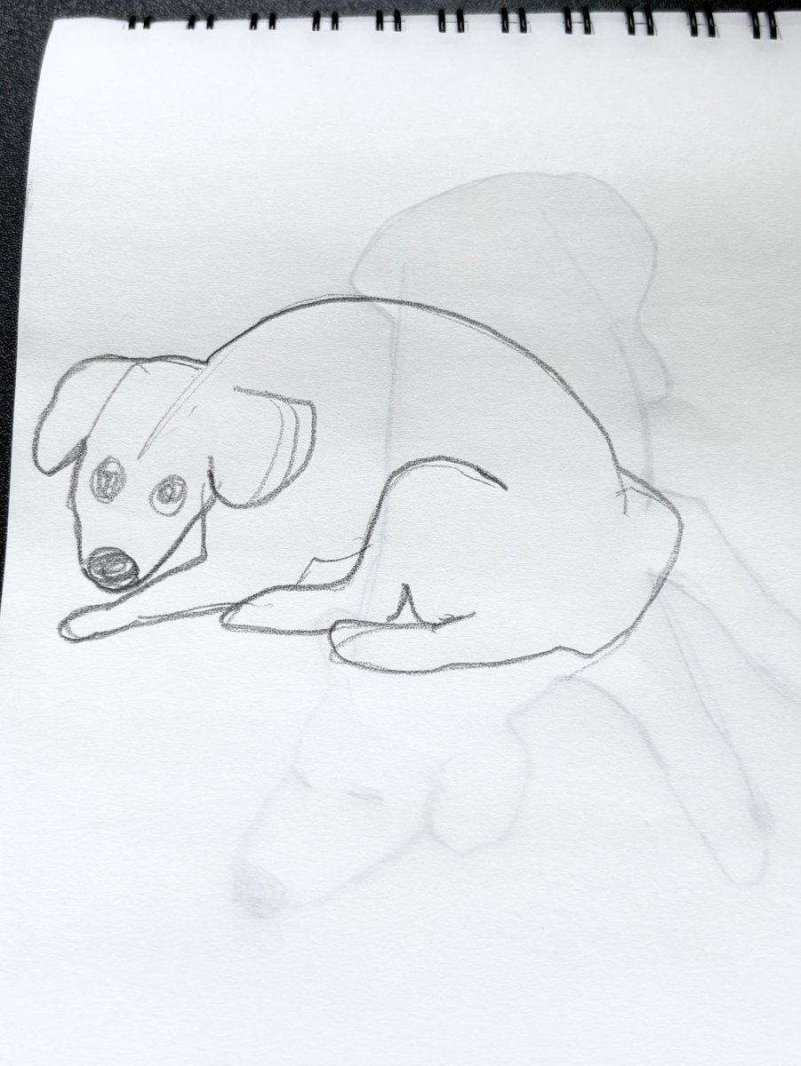 犬描くと急に画力が──