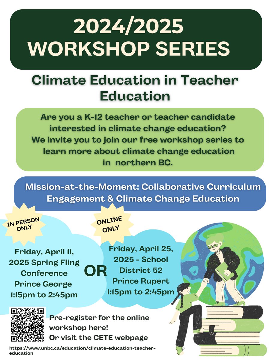 Spring Fling 2025 is happening THIS FRIDAY, April 11, 2025. #CETE is facilitating an in-person workshop at 1:15pm-2:45pm on "Mission-at-the-Moment: Collaborative Curriculum Engagement &amp; Climate Change Education." Join us and sign up at edfling.ca
