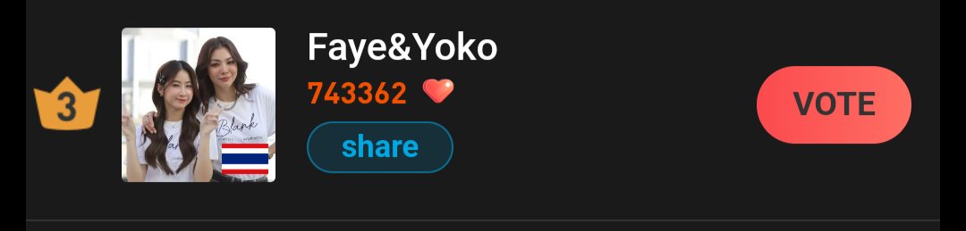 #FayeYoko is participating in - Star Focus Top Artist in Asia Pacific, Please vote to make a difference.

🗓️April 1-15 (BKK)
🔗Voting Link: starfocus.online/?fu=5XPGWvgXP0

#StarFocus #STARFOCUSTOPARTIST #FayeYoko