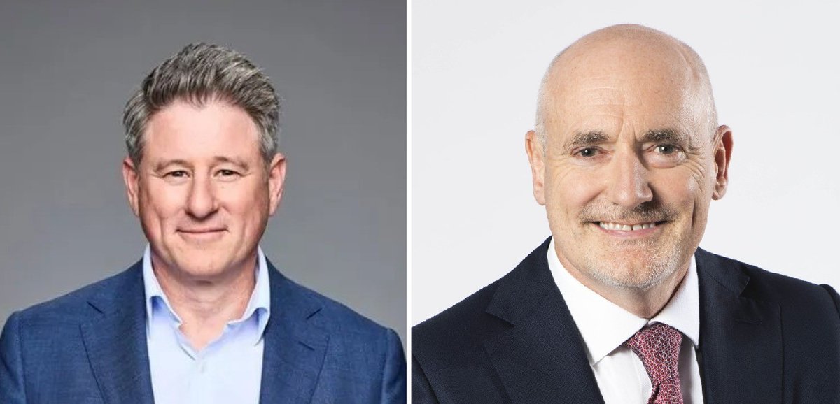 DhowNet's tweet image. After more than 22 years with @MBCGroup, including as CEO since 2011, Sam Barnett (right) is stepping down.

His replacement is Mike Sneesby, an equally experienced media executive with global expertise.
