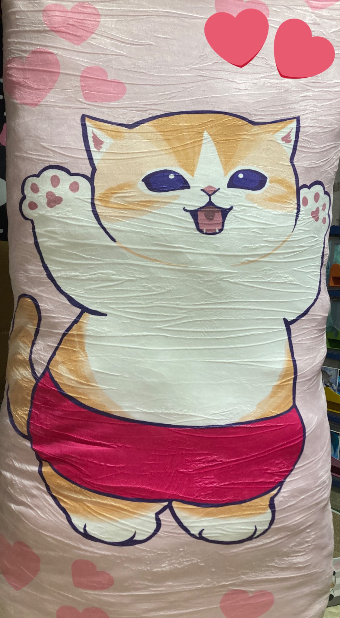 【新品未使用】mofusand コーラックコラボ ロングクッション 便秘薬「コーラックⅡ」×「mofusand」コラボ企画実施！