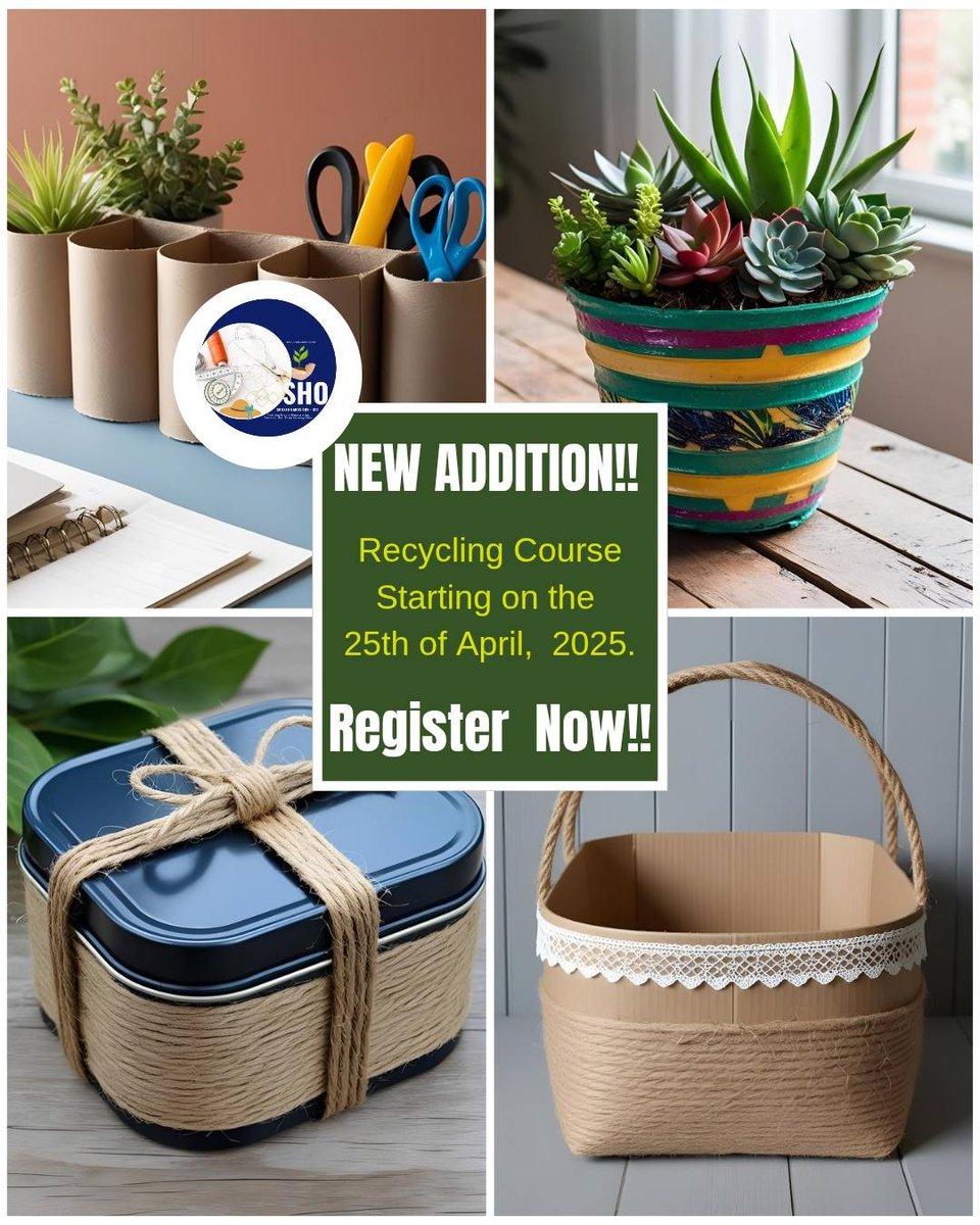 FREE BUT QUALITY CRAFT WORKSHOPS FOR NOTTINGHAM WOMEN 

Hi everyone! 🌟 Exciting news! 🎉 We're starting a new Recycle Making Workshop on Friday, 25th April ,2025

#skilledhandsorganisation #ConfidenceThroughCraft #recycling #craftworkshop #craftsmanship