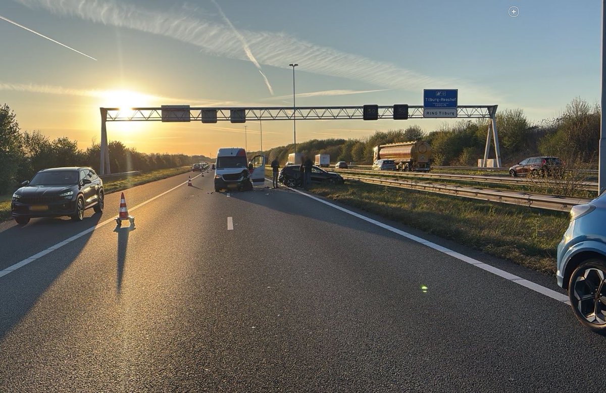 Ongeval op de A58 bij Bavel veroorzaakt verkeershinder