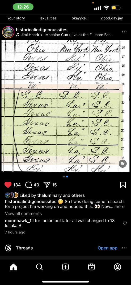 darvidosiris's tweet image. Notice how the Census Enumerator Went Back And Wrote “B’s” over the initial classification #TheGoldenChief