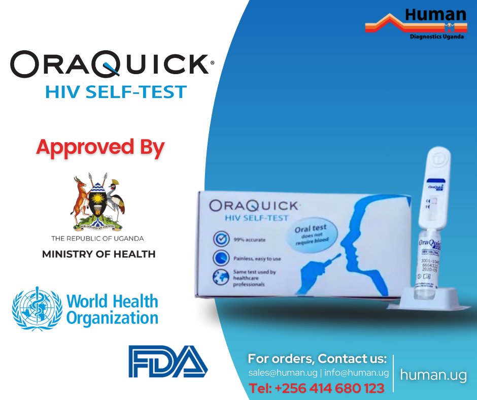The OraQuick HIV Self-Test is approved by the Ministry of Health and the World Health Organization. #OraQuickHIVSelfTest