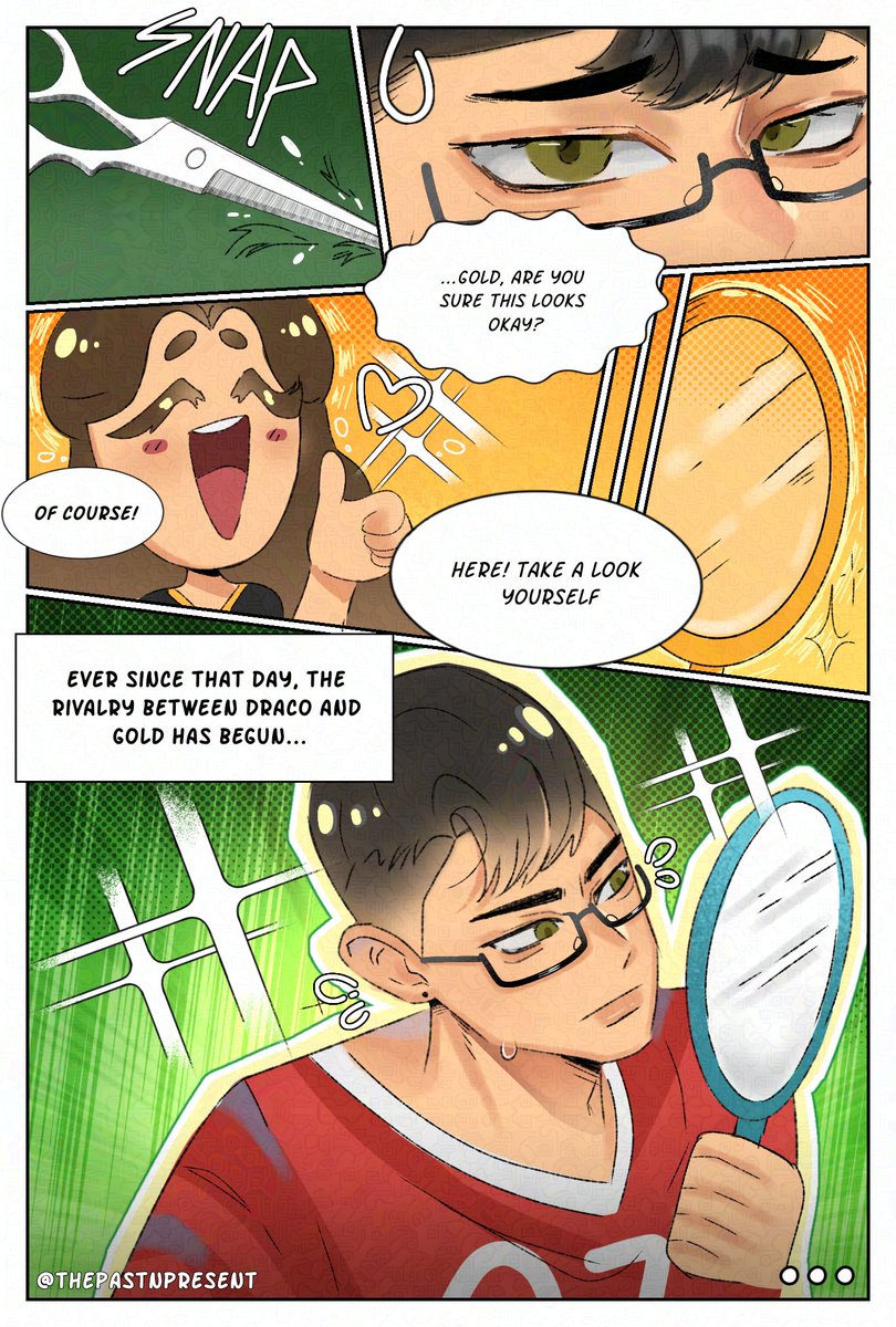 thepastnpresent's tweet photo. the real reason of gold and draco's rivalry in every videos (a.k.a draco's haircut)

#krewfanart #krewreacts #kftwt https://t.co/h7sIJ3qACp