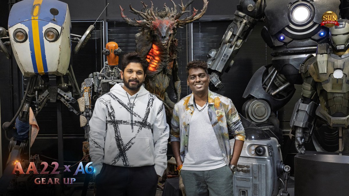sunpictures's tweet image. Sun Pictures 🤝 @alluarjun 🤝 @Atlee_dir 

Crossing Borders. Building Worlds. 💥🔥

#AA22xA6 - A Magnum Opus from Sun Pictures💥

🔗 - youtu.be/SI_PhNII7Mc

#AA22 #A6 #SunPictures