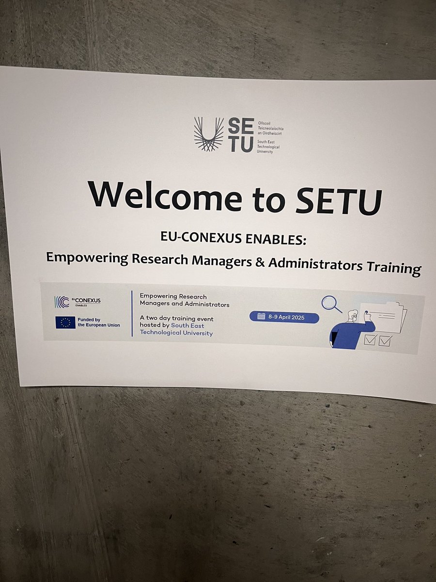 Delighted to welcome all of our Conexus Enables partners to <a href="/SETU_Research/">SETU_Research, Innovation and Impact</a> to the empowering research managers and administrators training session #rmas #network