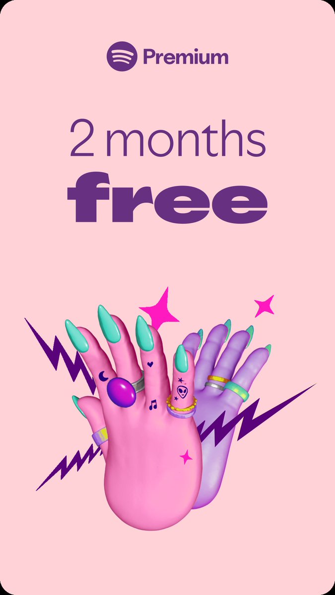 Hey, I’ve got a link that gets you 2 free months of Spotify Premium. Check it out.
open.spotify.com/referral/00398…