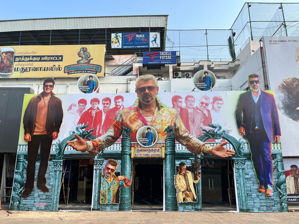 The fort is getting ready for #AK’s entry 🔥🔥

<a href="/TAFC_2013/">THALAINAGARAM AJITH FANS</a> <a href="/RohiniSilverScr/">Rohini SilverScreens</a> 

#Ajithkumar #GoodBadUgly