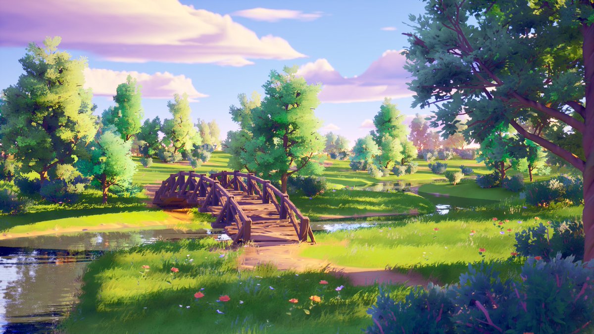 Just finished up this scene! I learned TONS about foliage creation and Unreal 5. Go check it out! artstation.com/artwork/oJB3GJ