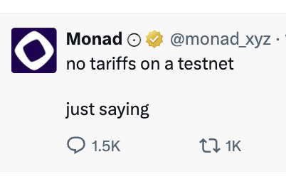 No tariffs on...