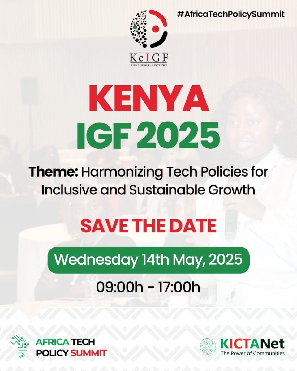 #KeIGF2024 brought together over 250 stakeholders to discuss AI, cybersecurity, and digital governance. Don’t miss your chance to network with experts and policymakers at #KeIGF2025. techpolicysummit.africa #KeIGF2025 #AfricaTechPolicySummit