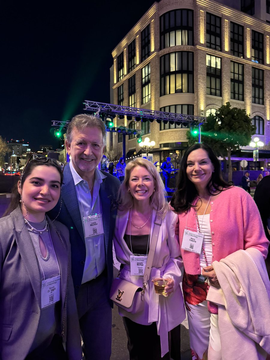 Sarvin Es Haghi (@sarvin_eshaghi) on Twitter photo Big thanks to <a href="/AANmember/">American Academy of Neurology</a> for hosting such a vibrant party for neurologists! 💚🤩 Had a great time with Dr. Hakimi, Dr. McVige <a href="/JMcVbraindoc/">Jennifer McVige</a> and Dr. Mechtler #AANAM #brain Big thanks to <a href="/AANmember/">American Academy of Neurology</a> for hosting such a vibrant party for neurologists! 💚🤩 Had a great time with Dr. Hakimi, Dr. McVige <a href="/JMcVbraindoc/">Jennifer McVige</a> and Dr. Mechtler #AANAM #brain