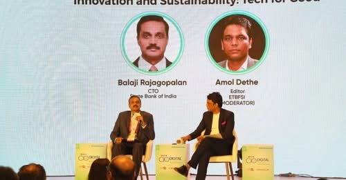 ETBFSI's tweet image. At the ninth edition of the ETBFSI CIO Digital Conclave, SBI CTO, Balaji Rajagopalan shared key insights into the bank’s digital transformation journey. 

Watch now: bfsi.economictimes.indiatimes.com/videos/sbi-cto…

#ETBFSICIOConclave #Banking #FinancialServices #Technology