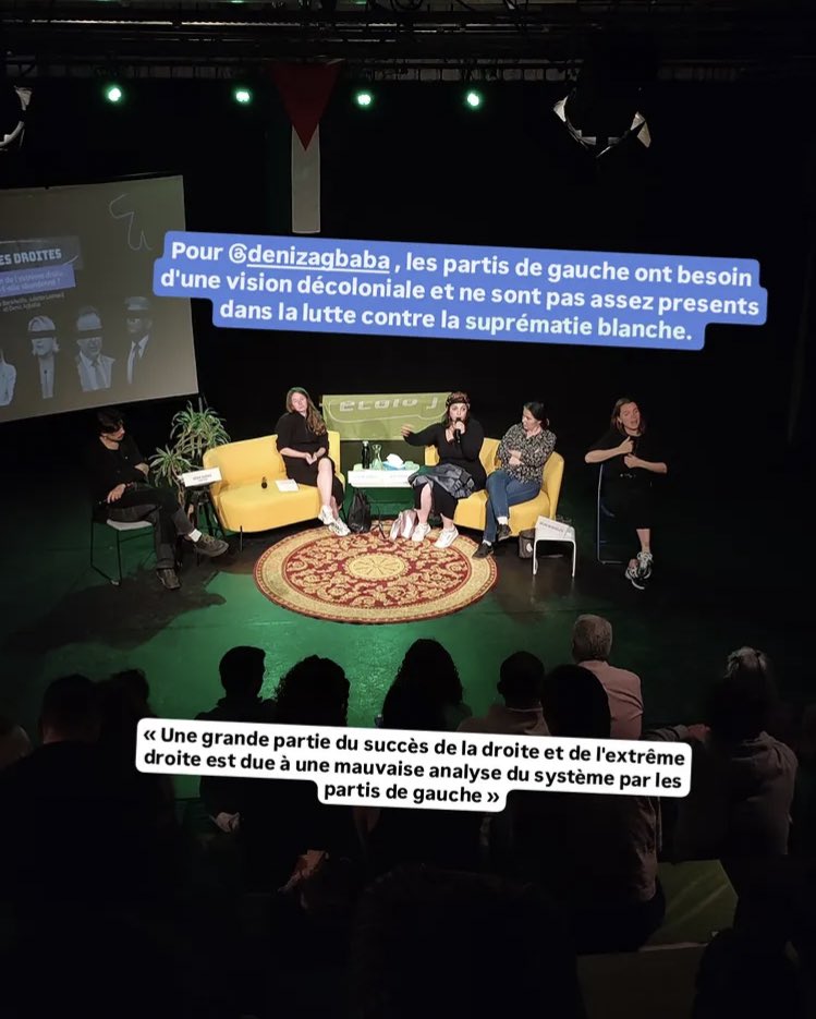 Obs_des_verts's tweet photo. #EcoloJ organisait ce samedi un colloque sur le thème de l’extrême-droite.
Ce fut l’occasion pour une intervenante de rappeler que « les partis de gauche (dont @Ecolo) ont besoin d’une vision décoloniale et ne sont pas assez présents dans la lutte contre la suprématie blanche. » https://t.co/JSeuUSrTnd