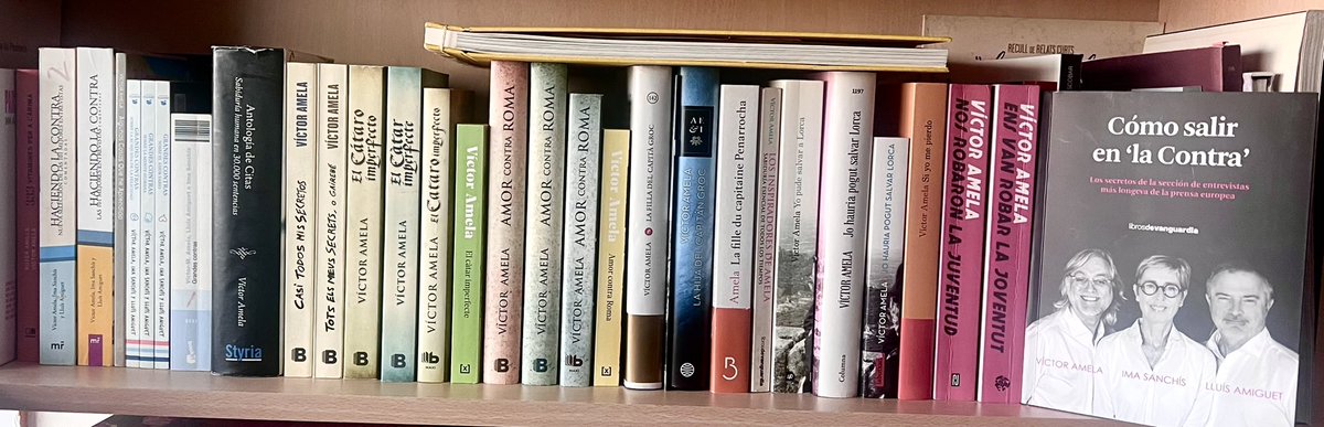 amelanovela's tweet photo. Hay un libro nuevo que pide su hueco entre los que llevo publicados: se lo ha ganado, en este caso en comandita con mis colegas ImaSanchís y @LluisAmiguet: "Cómo salir en 'la Contra'" (#LibrosdeVanguardia)
#CómoSalirenlaContra https://t.co/tcn6M9uy3g