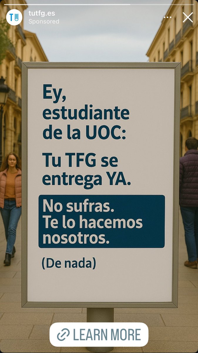 Jordi Muñoz (@jordimunozm) on Twitter photo Les universitats i <a href="/recercauniscat/">Recerca i Universitats</a> potser hi haurien de fer alguna cosa davant d’aquest negoci-frau: perseguir a aquestes empreses i potser repensar això dels TFG Les universitats i <a href="/recercauniscat/">Recerca i Universitats</a> potser hi haurien de fer alguna cosa davant d’aquest negoci-frau: perseguir a aquestes empreses i potser repensar això dels TFG