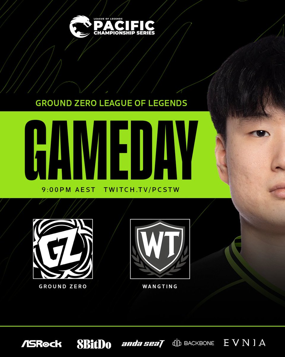 Break is over, time to lock back in for the #PCS 🔒

🆚 #Wangting
⏰ 9pm AEST / 7pm AWST
📺 twitch.tv/pcstw

#GZLoL | #GZPZ