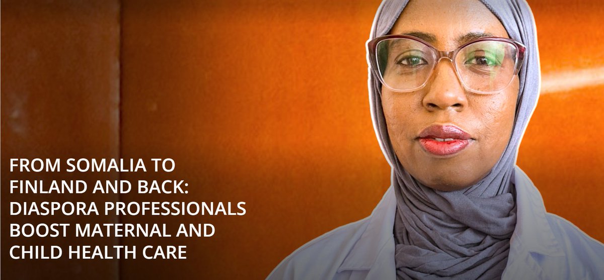 From Somalia to Finland and Back: Diaspora Professionals Boost #maternal and #ChildHealth Care. 

Read <a href="/UNmigration/">IOM - UN Migration 🇺🇳</a> diaspora expert nurse from Garowe General Hospital, Somalia who mentors young local professionals to strengthen their maternity care skills.
bit.ly/3Ra5GHM